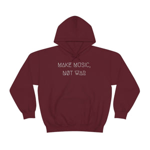 MAKE MUSIC, NØT WAR UNISEX HOODIE