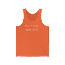 Load image into Gallery viewer, MAKE ØUT, NØT WAR UNISEX JERSEY TANK