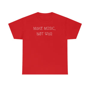 MAKE MUSIC, NØT WAR UNISEX TEE