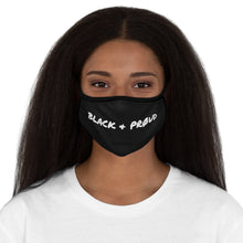 Load image into Gallery viewer, BLACK &amp; PRØUD POLYESTER FACE MASK