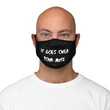 Load image into Gallery viewer, OVER YOUR NØSE POLYESTER MASK IN BLACK