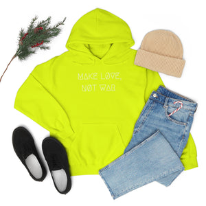 MAKE LØVE, NØT WAR UNISEX HOODIE