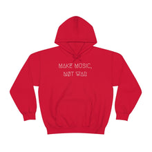 Load image into Gallery viewer, MAKE MUSIC, NØT WAR UNISEX HOODIE