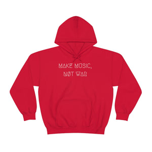 MAKE MUSIC, NØT WAR UNISEX HOODIE