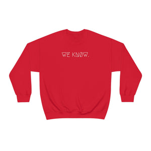 WE KNØW. UNISEX CREWNECK