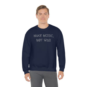 MAKE MUSIC, NØT WAR UNISEX CREWNECK