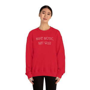 MAKE MUSIC, NØT WAR UNISEX CREWNECK