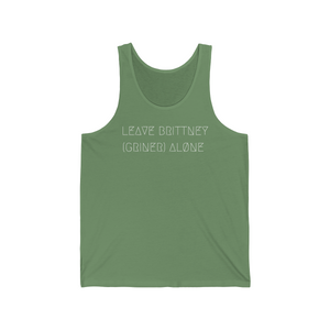 LEAVE BRITTNEY ALØNE UNISEX JERSEY TANK