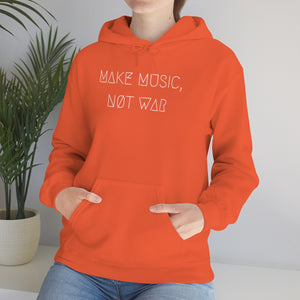 MAKE MUSIC, NØT WAR UNISEX HOODIE