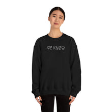 Load image into Gallery viewer, WE KNØW. UNISEX CREWNECK