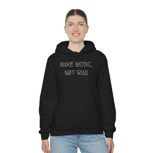 MAKE MUSIC, NØT WAR UNISEX HOODIE