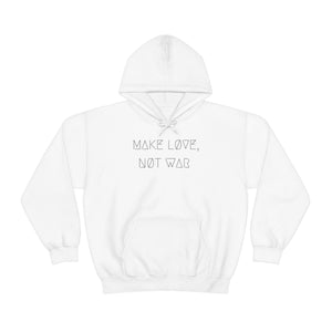 MAKE LØVE, NØT WAR UNISEX HOODIE