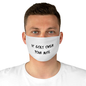 OVER YOUR NØSE ADJUSTABLE MASK IN WHITE